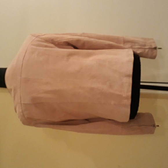💗💗Vintage Jones New York Pink Suede Leather  Jacket. Size L - Picture 3 of 7